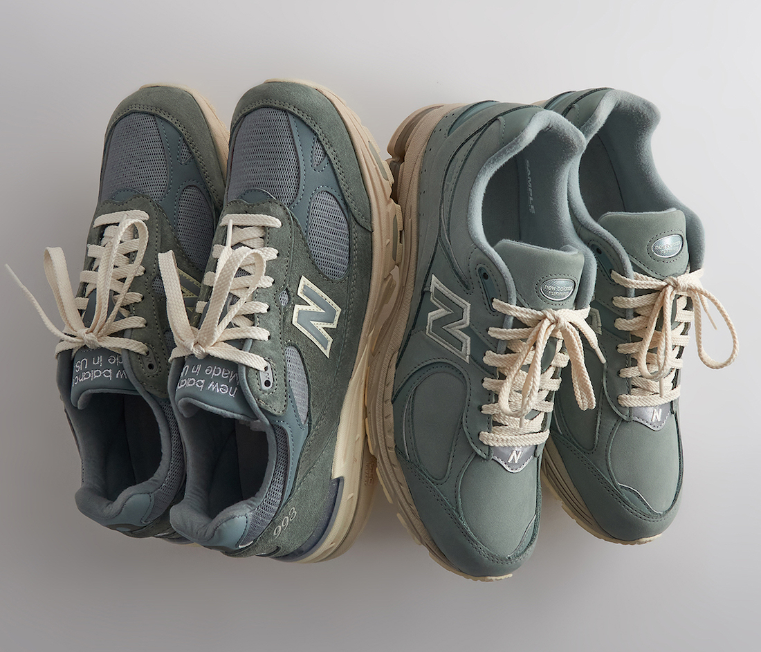 Kith x New Balance 993 and 2002R “Pistachio” Pack Release Info